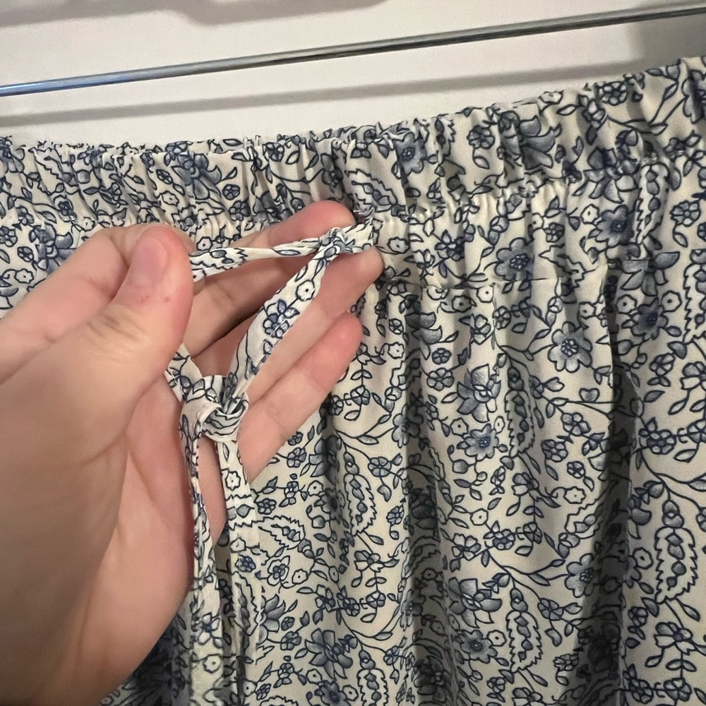 Hayden Blue and White Floral Maxi Skirt - Picture 3 of 9